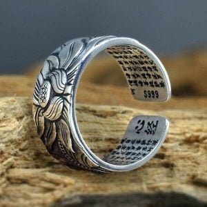 Bague Sutra du Lotus - Bague Tibétaine - Yogazen
