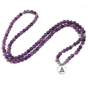 Bracelet Mala Améthyste - Mala Tibétain - Yogazen