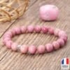 Bracelet en Rhodonite AAA – Fabriqué en France - Bijoux Artisanaux Pierres Naturelles - Yogazen