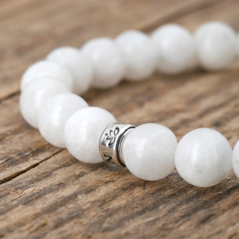 Bracelet Pierre de Lune AAA - Fabriqué en France - Bijoux Artisanaux Pierres Naturelles - Yogazen