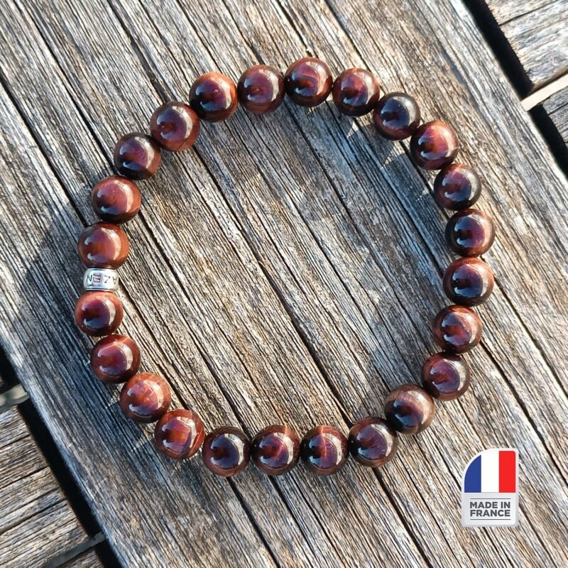 Bracelet en Oeil de Taureau - Bijoux Artisanaux Pierres Naturelles - Yogazen