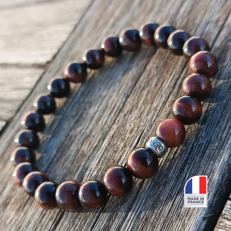 Bracelet en Oeil de Taureau - Bijoux Artisanaux Pierres Naturelles - Yogazen