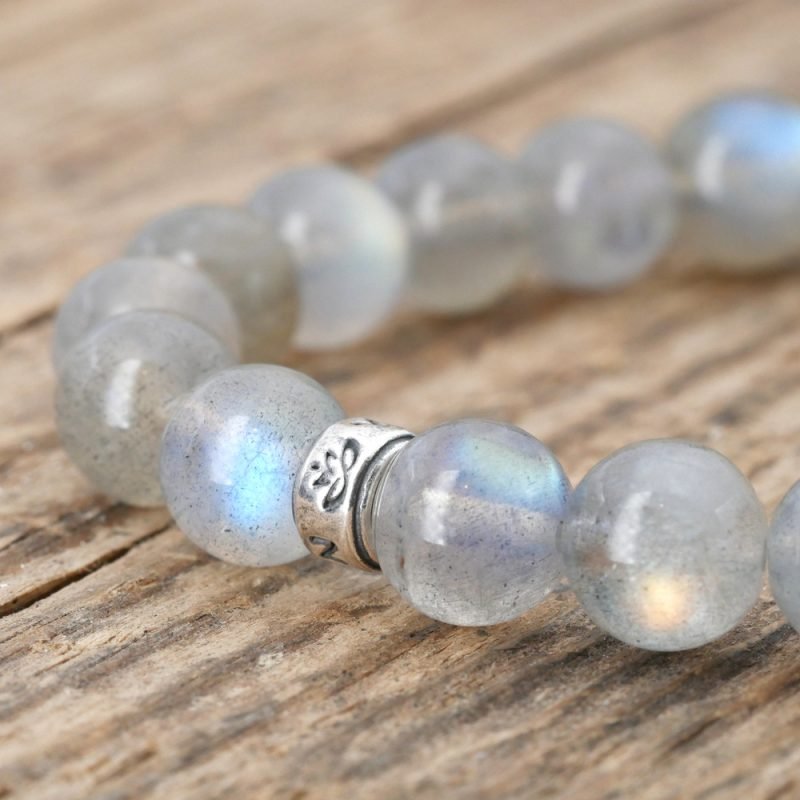 Bracelet en Labradorite AAA - Fabriqué en France - Bijoux Artisanaux Pierres Naturelles - Yogazen