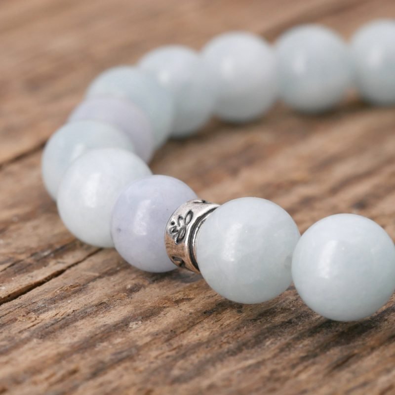 Bracelet en Aigue Marine AAA - Fabriqué en France - Bijoux Artisanaux Pierres Naturelles - Yogazen