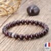 Bracelet en Grenat Rouge - Fabriqué en France - Bijoux Artisanaux Pierres Naturelles - Yogazen