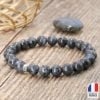 Bracelet en Larvikite 8mm – Made in France - Bijoux Artisanaux Pierres Naturelles - Yogazen