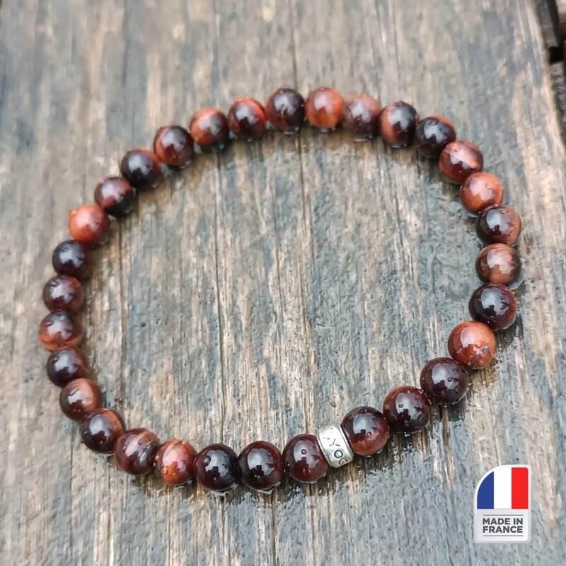 Bracelet en Oeil de Taureau - Bijoux Artisanaux Pierres Naturelles - Yogazen
