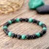 Bracelet Pierre de Lave et Malachite - Bijoux Artisanaux Pierres Naturelles - Yogazen