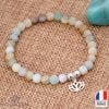 Bracelet Fleur de Lotus Amazonite - Bijoux Artisanaux Pierres Naturelles - Yogazen