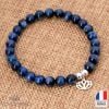 Bracelet Fleur de Lotus Cyanite - Bijoux Artisanaux Pierres Naturelles - Yogazen