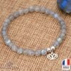 Bracelet Fleur de Lotus Labradorite - Bijoux Artisanaux Pierres Naturelles - Yogazen