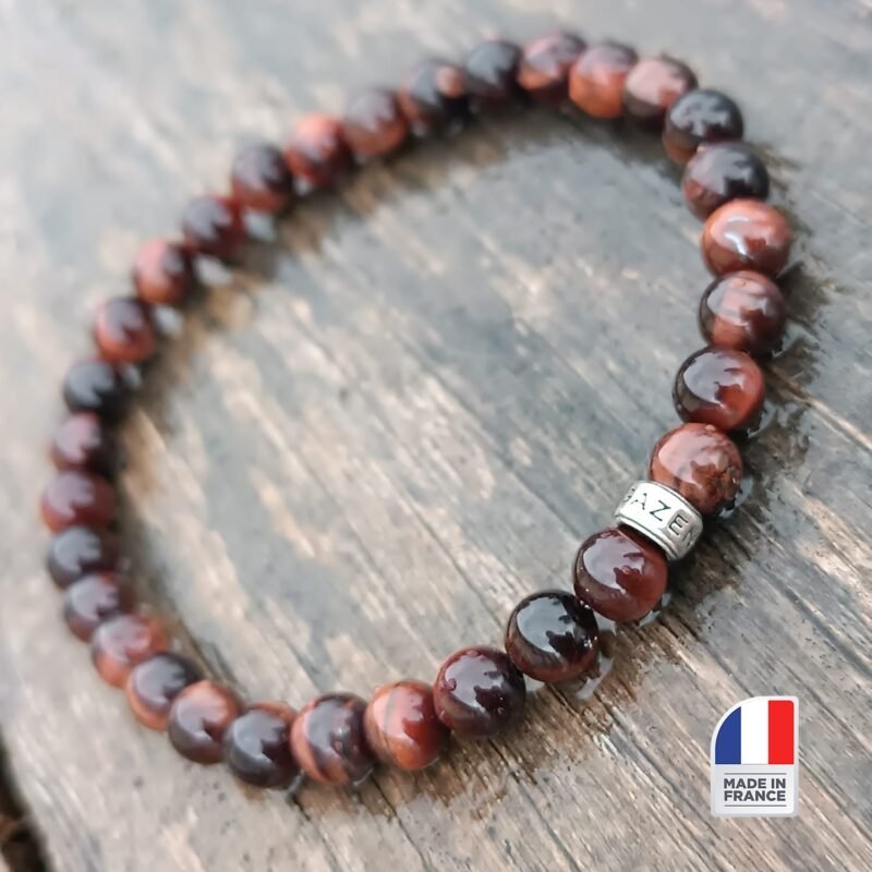 Bracelet en Oeil de Taureau - Bijoux Artisanaux Pierres Naturelles - Yogazen