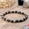Bracelet Tourmaline Noire et Pyrite - Bijoux Artisanaux Pierres Naturelles - Yogazen