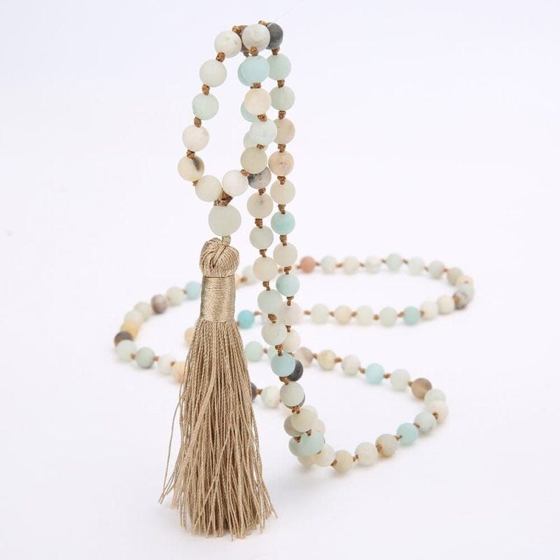 Bracelet Mala Amazonite - Mala Tibétain - Yogazen