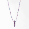 Collier Mala Améthyste - Pierre Brute - Collier Pierre Naturelle - Yogazen