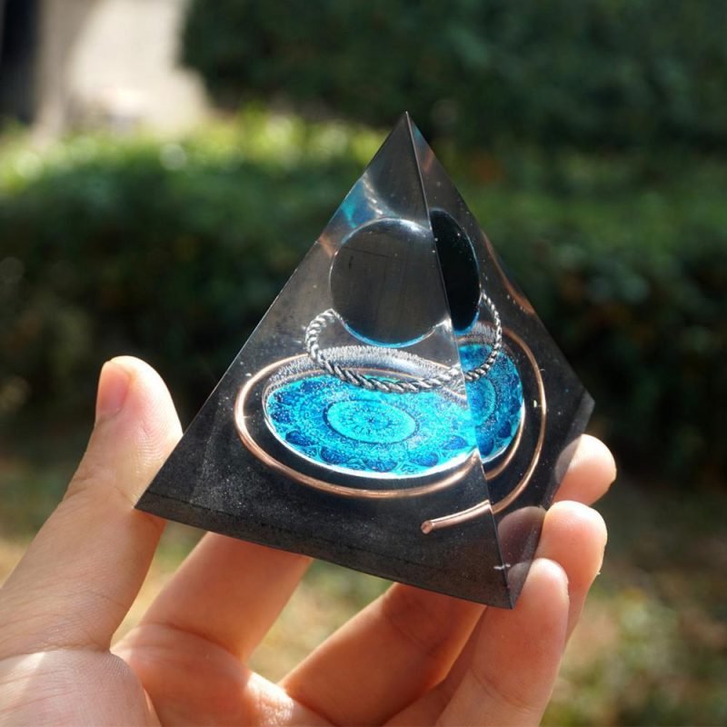 Orgonite Obsidienne Pyramide de Protection - Orgonite Pyramide - Yogazen