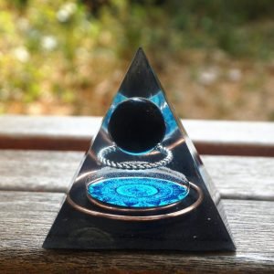 Orgonite Obsidienne Pyramide de Protection - Orgonite Pyramide - Yogazen