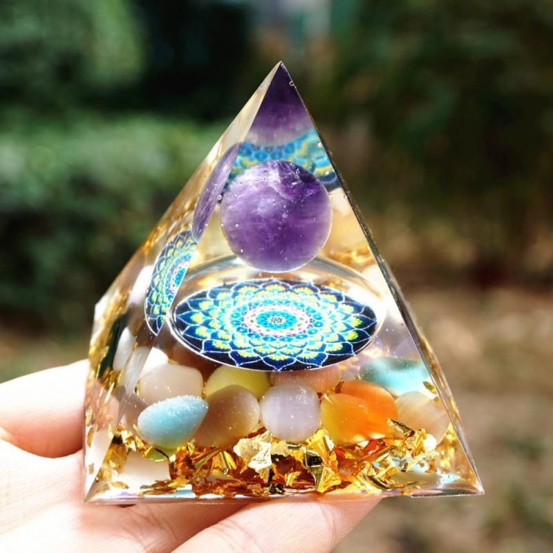 Orgonite Mandala - Potentiel Infini - Orgonite Pyramide - Yogazen