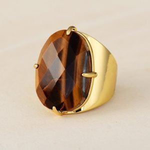 Bague Oeil de Tigre - Bague Pierre Naturelle - Yogazen