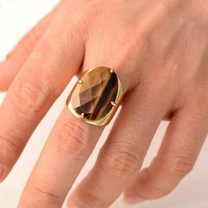 Bague Oeil de Tigre - Bague Pierre Naturelle - Yogazen