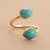 Bague Amazonite Dorée - Bague Amazonite - Yogazen