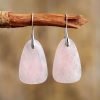 Boucles d'Oreilles en Quartz Rose - Boucles d'Oreilles Quartz Rose - Yogazen