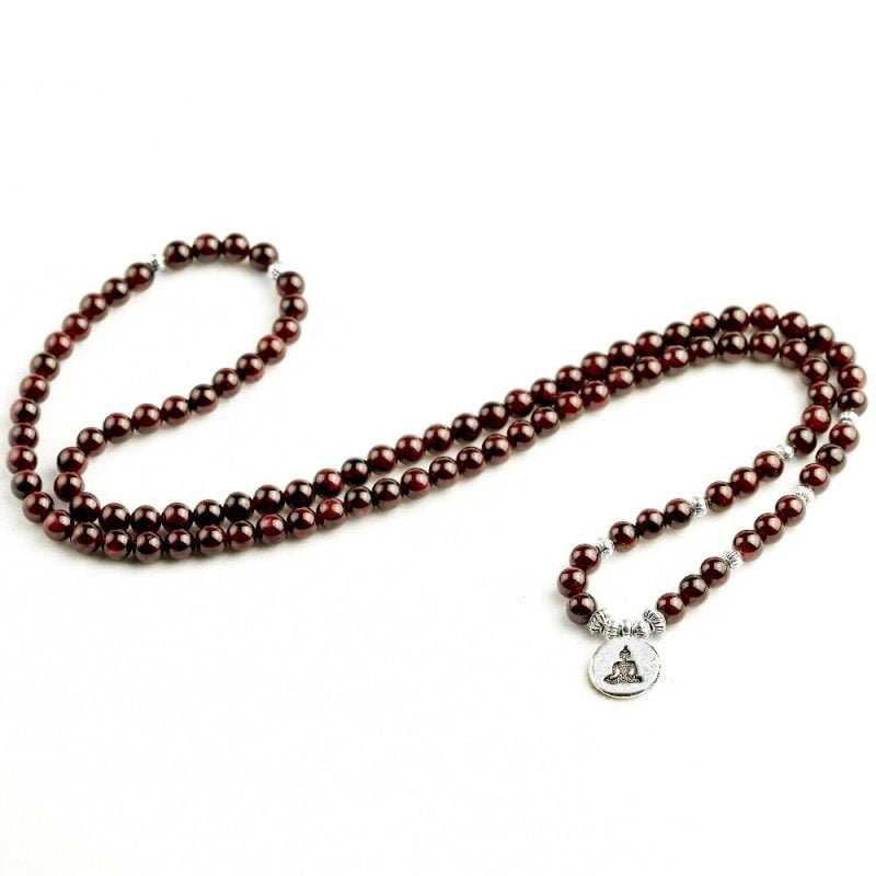 Mala Grenat 108 Perles - Collier Grenat - Yogazen