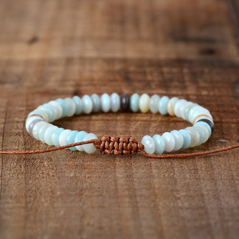 Bracelet Apaisant en Amazonite - Bracelet Pierre Naturelle - Yogazen
