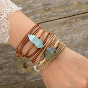 Bracelet Bohème Labradorite - Bracelet Pierre Naturelle - Yogazen