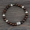 Bracelet de Bouddha en Bronzite - Bracelet Bouddhiste - Yogazen