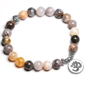 Bracelet Bouddhiste “Équilibre” - Bracelet Agate - Yogazen