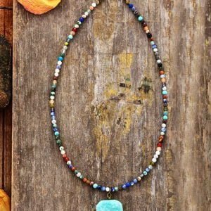 Collier Pierre Amazonite - Ras de Cou - Collier Pierre Naturelle - Yogazen