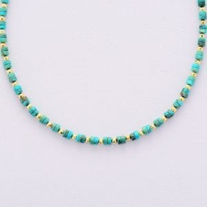 Collier Ras de Cou en Pierre Turquoise - Collier Pierre Naturelle - Yogazen