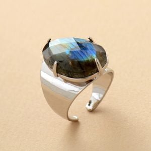 Bague Labradorite Réglable - Bague Labradorite - Yogazen