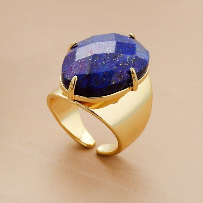 Bague en Lapis Lazuli - Bague Pierre Naturelle - Yogazen