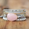 Bracelet Wrap Quartz Rose "Paix Infinie" - Bracelet Pierre Naturelle - Yogazen
