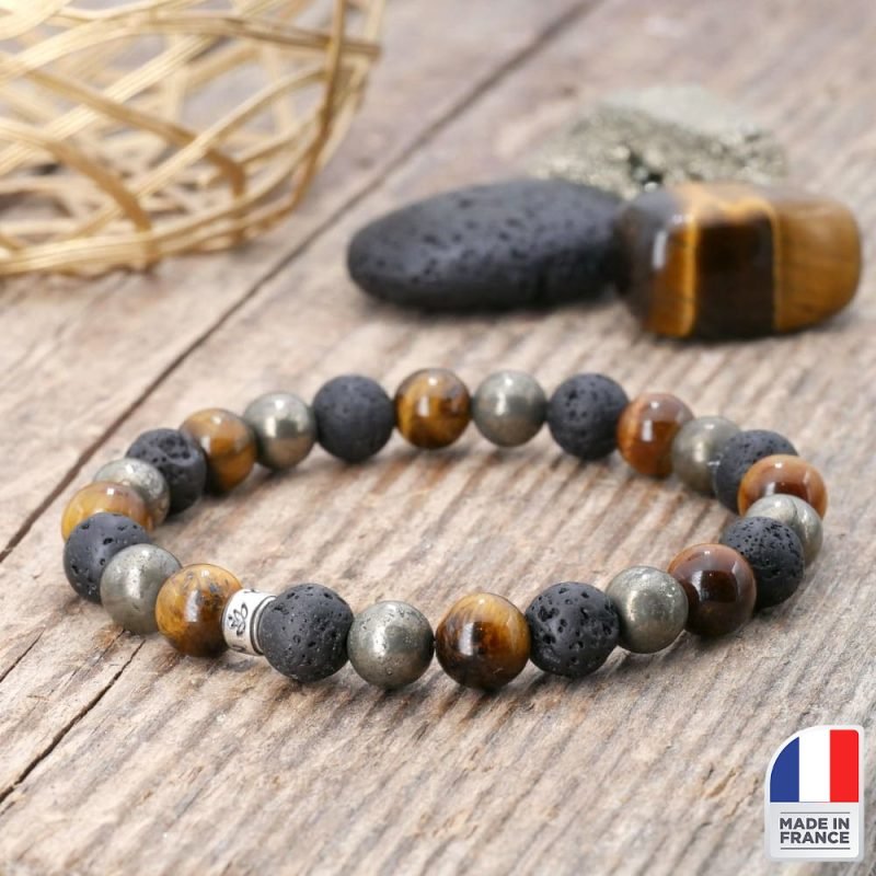 Bracelet “Intelligence & Vitalité” – Made in France - Bijoux Artisanaux Pierres Naturelles - Yogazen