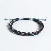 Bracelet Homme Tibétain en Cuir - Bleu et Noir - Bracelet Tibétain - Yogazen