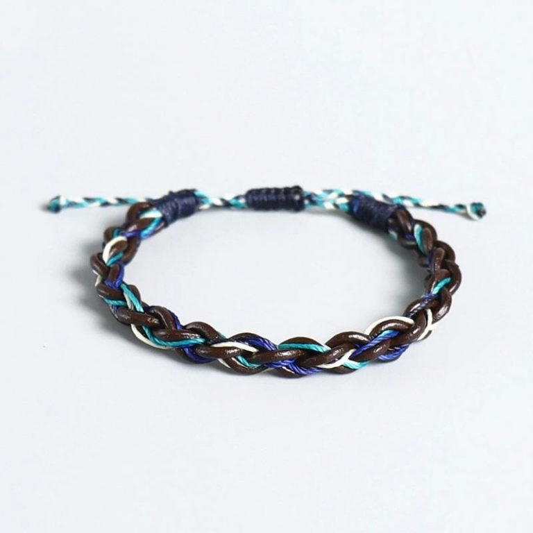 Bracelet Tibétain Tressé Rouge Ajustable Pour Homme, Marque ZENSE, Référence ZB0365, Neuf Avec étiquette