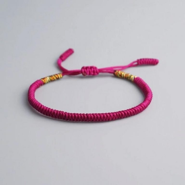 Bracelet Tibétain 7 Nœuds Contre Le Mauvais œil - Rouge, Bleu, Jaune - Homme/femme