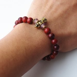Bracelet de Prière Bouddhiste - Bracelet en Bois - Yogazen