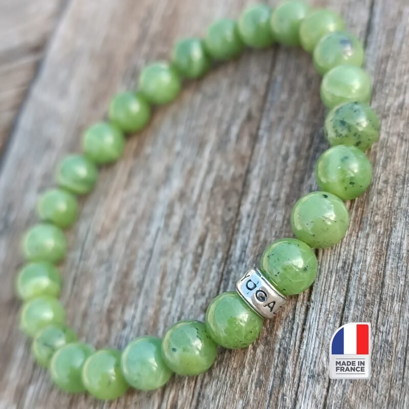 Bracelet en Jade Véritable - Bijoux Artisanaux Pierres Naturelles - Yogazen