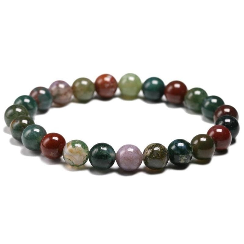 Bracelet en Agate Indienne - Bracelet Pierre Naturelle - Yogazen