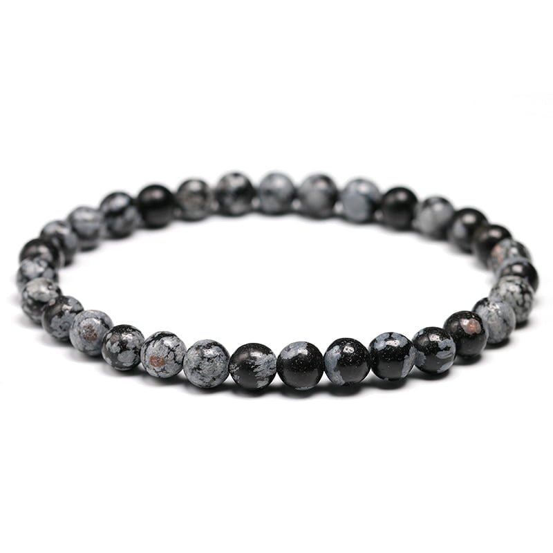 Bracelet Obsidienne Noire AAA - Fabriqué en France - Yogazen