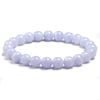 Bracelet en Calcédoine Bleue - Bracelet Pierre Naturelle - Yogazen