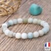 Bracelet en Amazonite Brute - Fabriqué en France - Bijoux Artisanaux Pierres Naturelles - Yogazen
