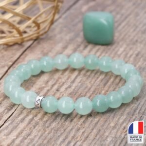 Bracelet en Aventurine Verte - Fabriqué en France - Bijoux Artisanaux Pierres Naturelles - Yogazen