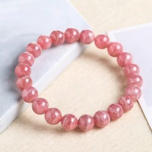 Bracelet Rhodochrosite Véritable - Bracelet Pierre Naturelle - Yogazen