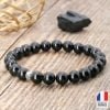 Bracelet en Tourmaline Noire AAA - Fabriqué en France - Bijoux Artisanaux Pierres Naturelles - Yogazen