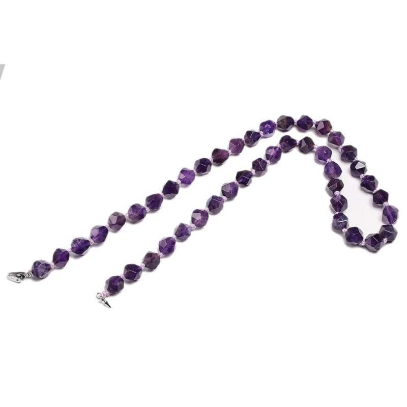 Collier en Améthyste Facetté - Ras le Cou - Collier Pierre Naturelle - Yogazen